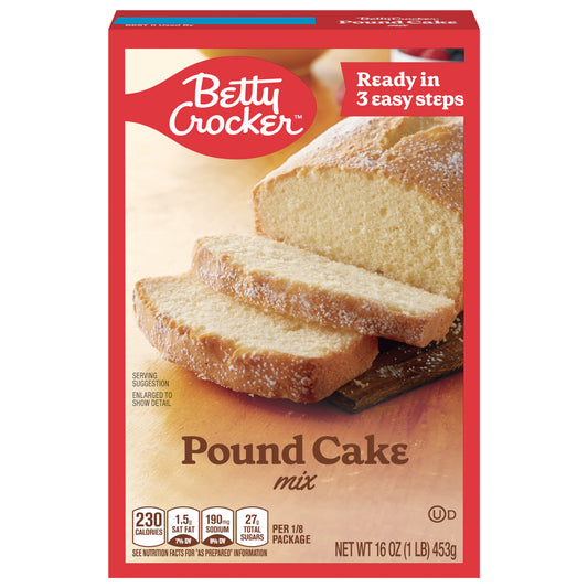 Betty Crocker Pound Cake Mix, 16 oz.