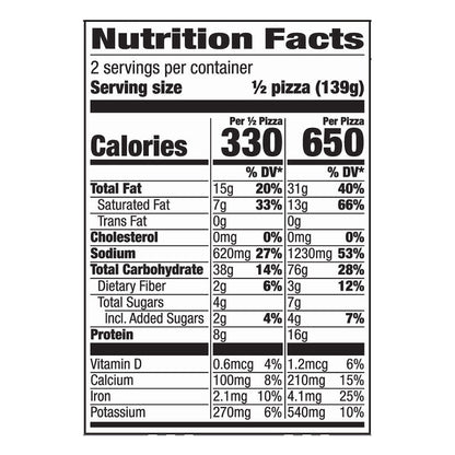 Totino's Party Pizza, Triple Cheese Flavored, Frozen Snacks, 9.8 oz, 1 ct