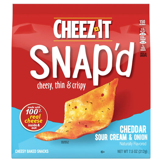 Cheez-It® Snap'd Cheddar Sour Cream and Onion Cheese Cracker Chips