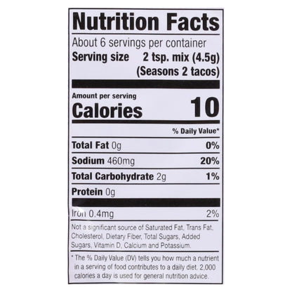 McCormick Mild Taco Seasoning Mix 1 oz