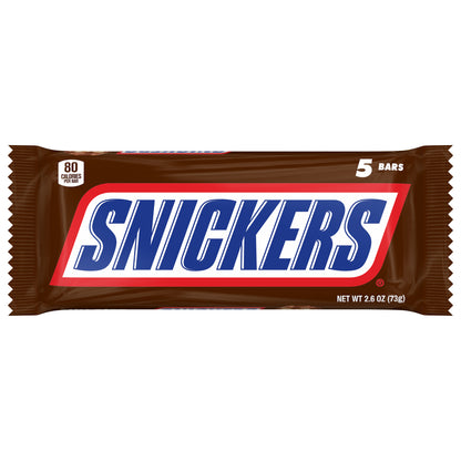 SNICKERS, Milk Chocolate Fun Size Bars, 5 Count