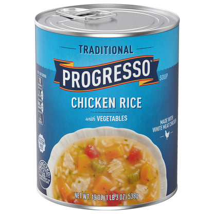 Progresso Traditional, Chicken Rice with Vegetables Canned Soup, 19 oz.