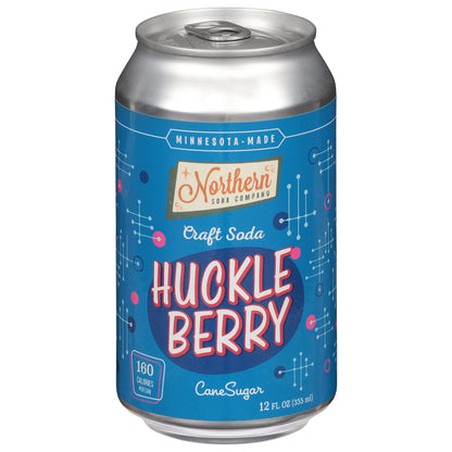 Northern Soda Company Cane Sugar Huckle Berry Craft Soda 12 fl oz