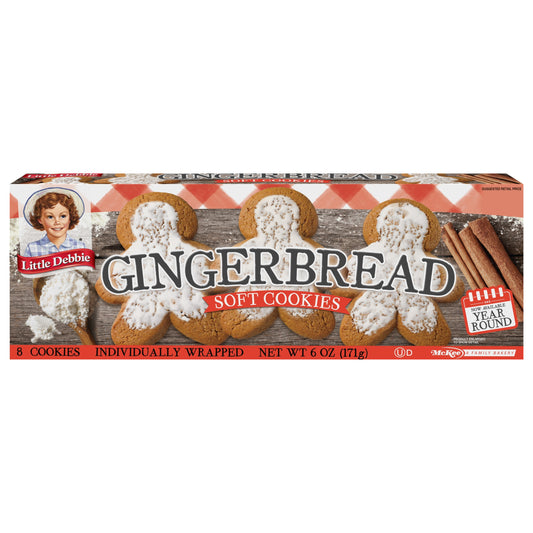 Snack Cakes, Little Debbie Family Pack Gingerbread Cookies