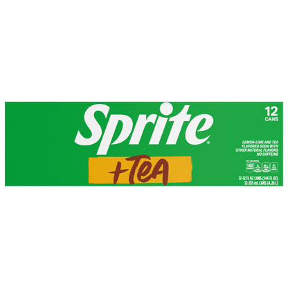 Sprite + Tea Fridge Pack Cans, 12 fl oz, 12 Pack