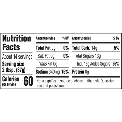 Kraft Spicy Honey Slow-Simmered Barbecue Sauce, 18 oz Bottle