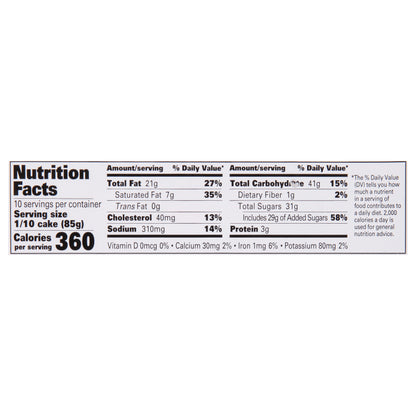 Rich Products Carrot Cake 30 oz