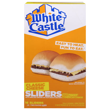 White Castle Classic Cheese Sliders 8 - 2 Packs