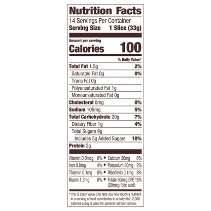 Pepperidge Farm Swirl Raisin Cinnamon Bread 16 oz