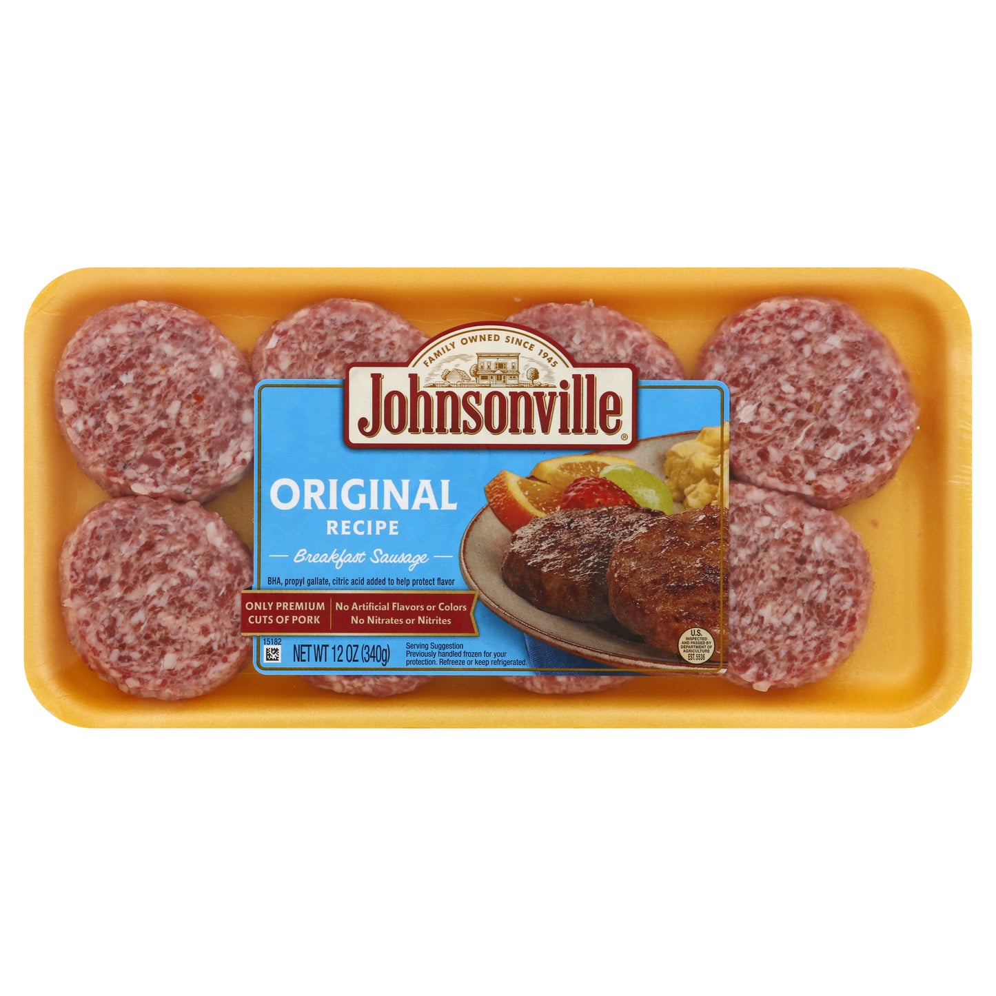 Johnsonville Breakfast Sausage 12 oz - Round shaped
