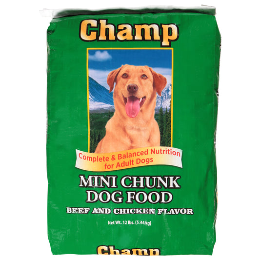 Champ Mini Chunk Beef and Chicken Flavor Dog Food 12 lb