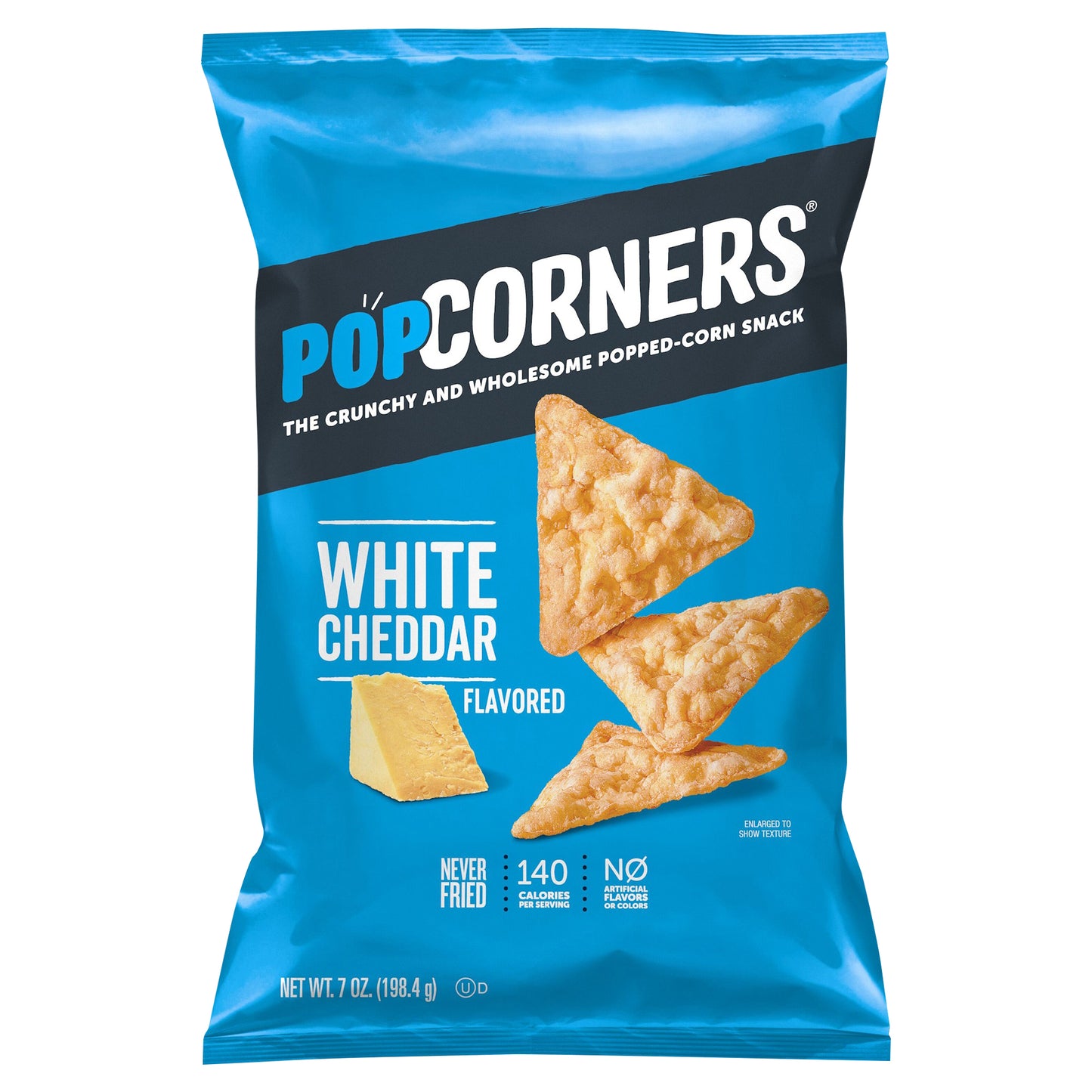 PopCorners The Crunchy And Wholesome Popped-Corn Snack White Cheddar Flavored 7 Oz