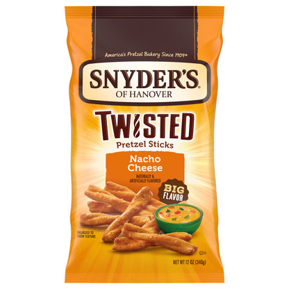 Snyder's of Hanover Twisted Nacho Cheese Pretzel Sticks 12 oz