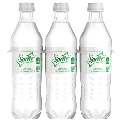 Sprite Zero Sugar Bottles, 16.9 fl oz, 6 Pack