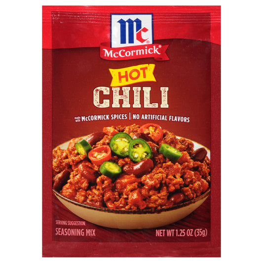 McCormick Chili Seasoning Mix - Hot, 1.25 oz