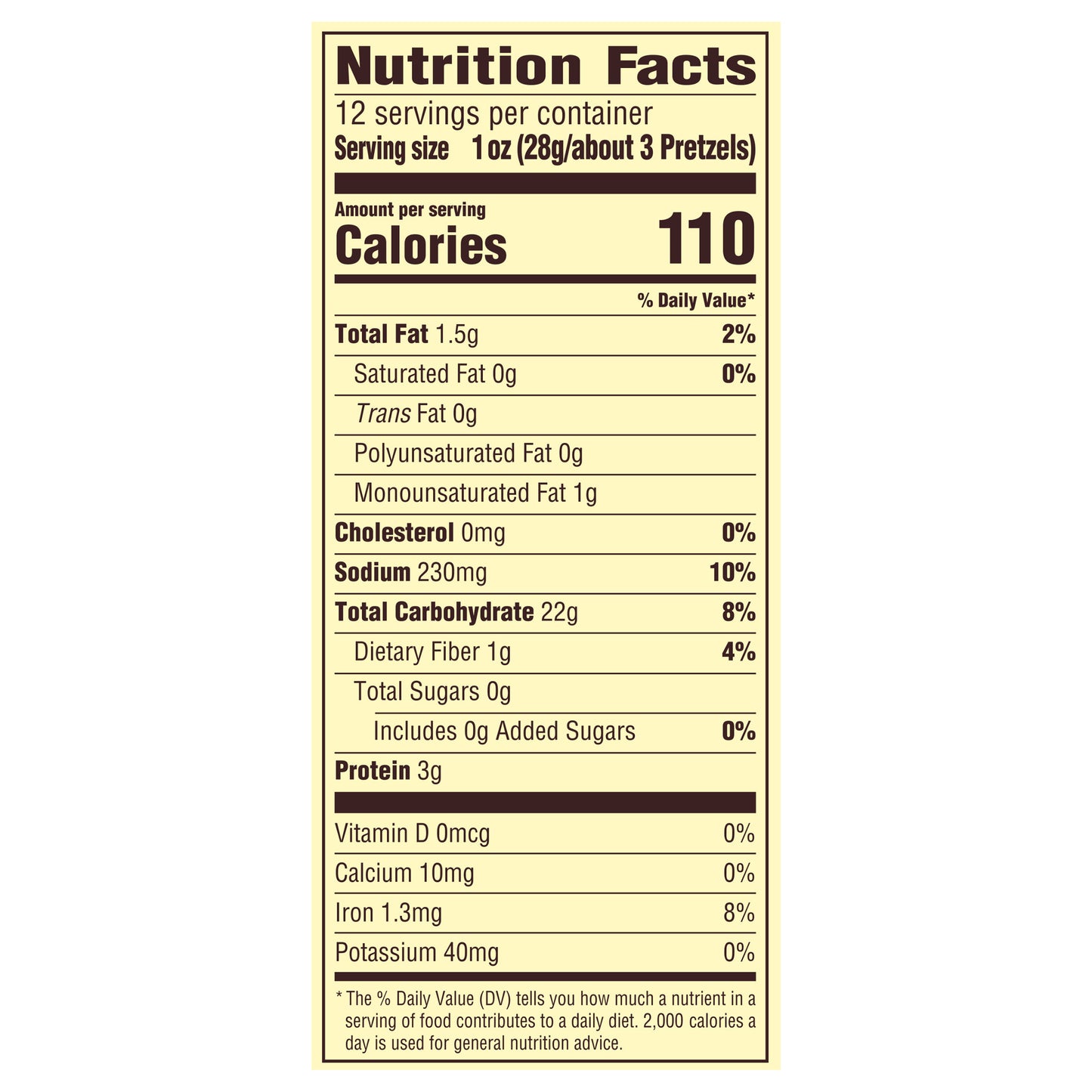 Snyder's of Hanover Rods Low Fat Pretzels 12 oz