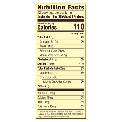 Snyder's of Hanover Rods Low Fat Pretzels 12 oz