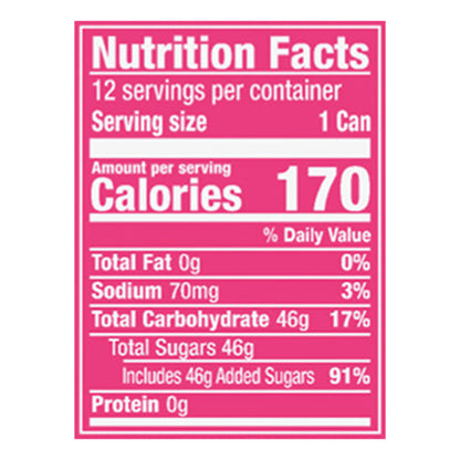 Crush Strawberry Soda, 12 fl oz cans, 12 pack