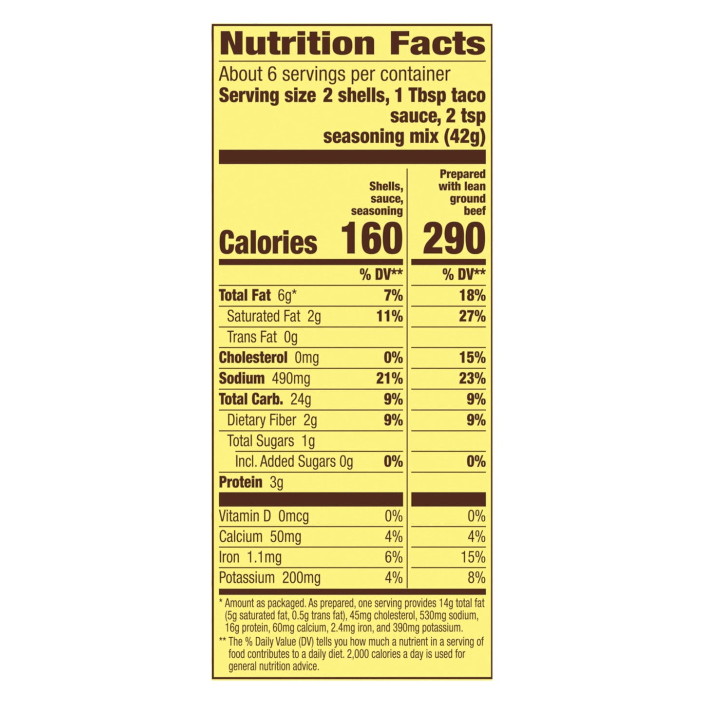Old El Paso Taco Dinner Kit, Crunchy, 8.8 oz.