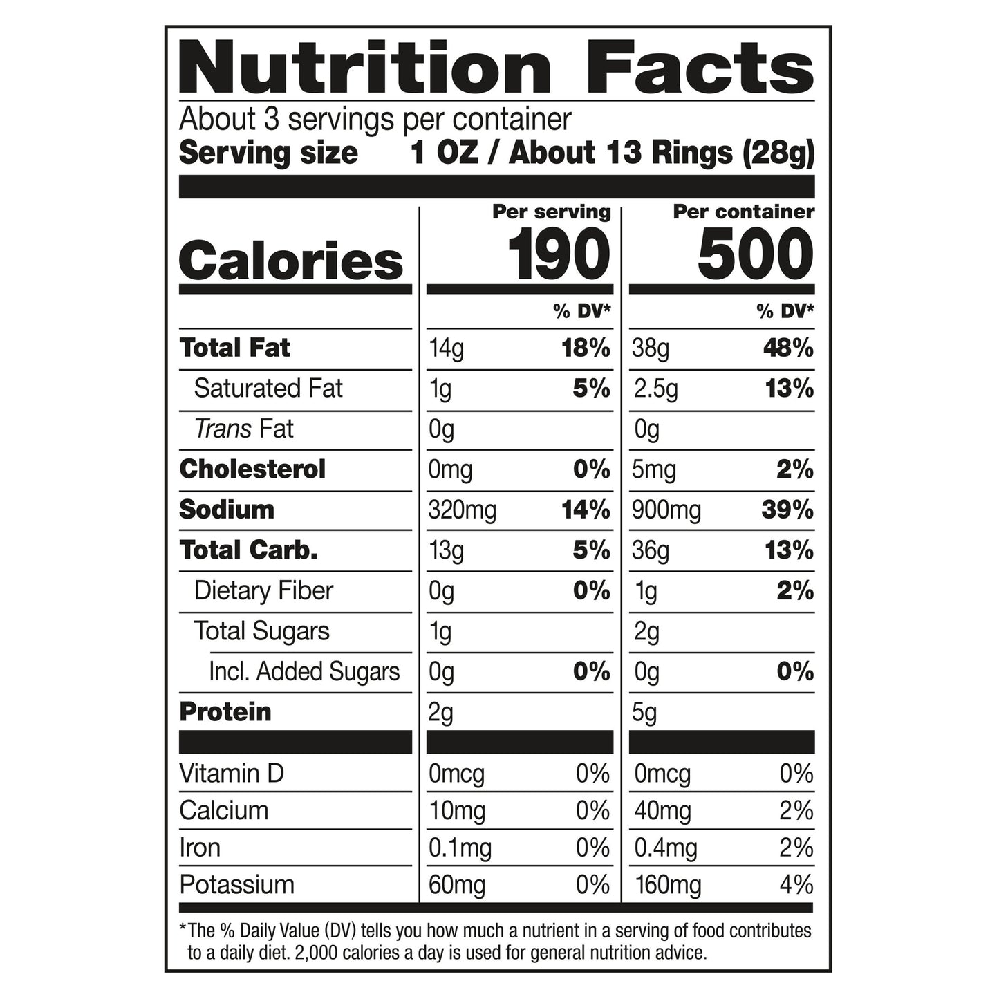 Tom's Nacho Rings Flavored Corn Snack 2.75 oz