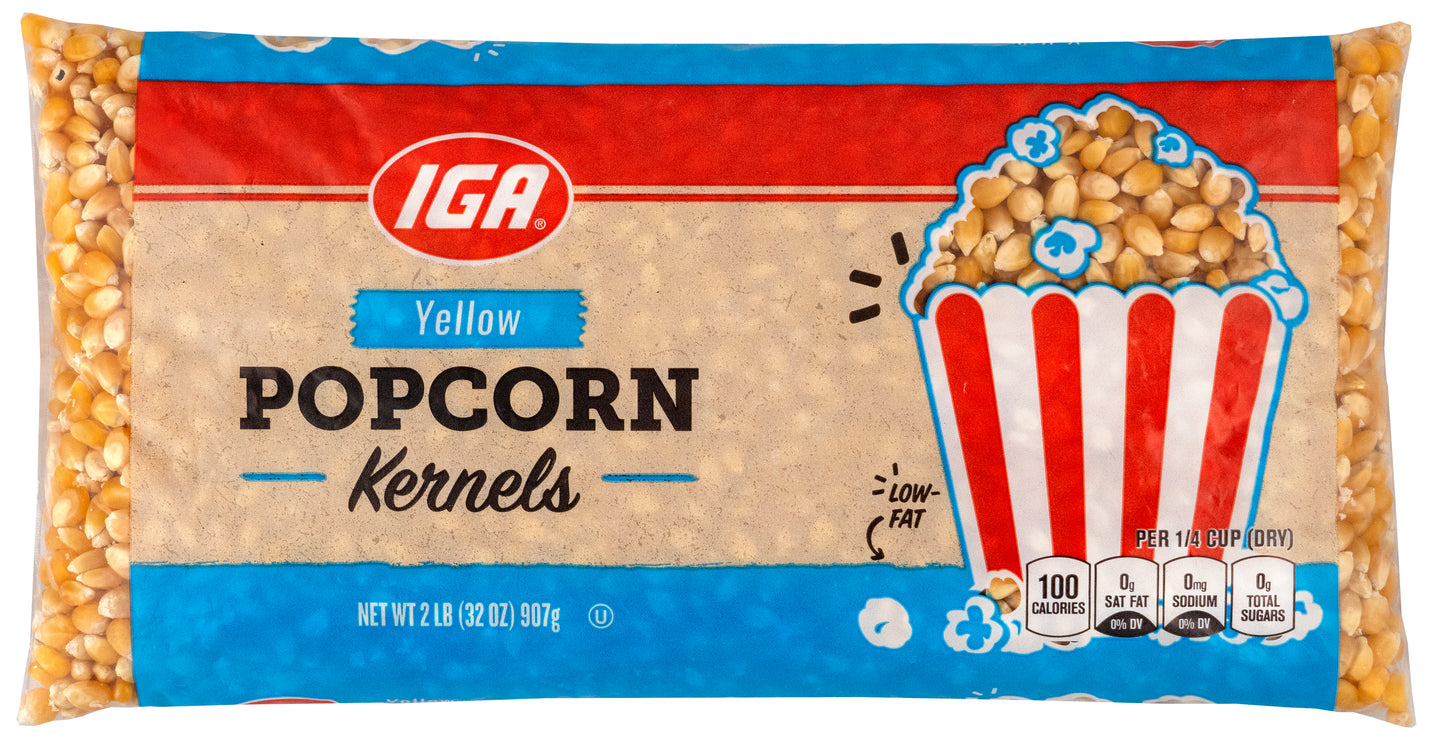 POPCORN YELLOW KERNELS 2 LB BAG 32 OZ