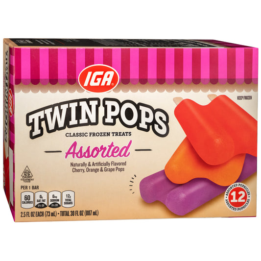 ASSORTED TWIN POPS 12 CT BOX 30 oz