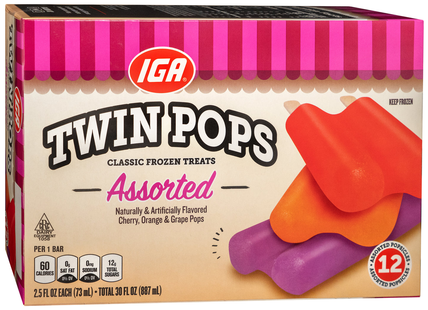 ASSORTED TWIN POPS 12 CT BOX 30 oz