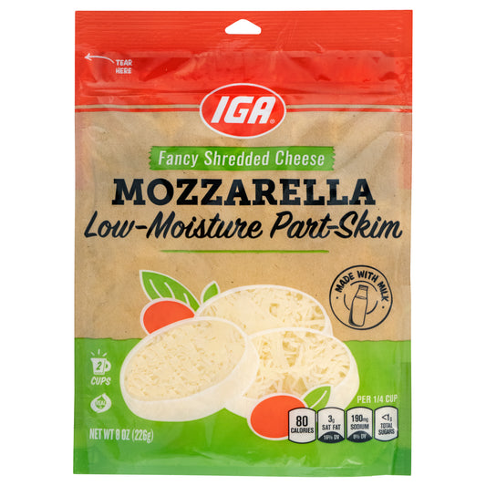 SHREDDED MOZZARELLA FANCY CHEESE  8 OZ