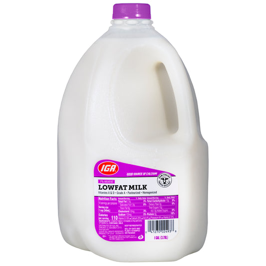 MILK 1% LOWFAT LABEL GAL