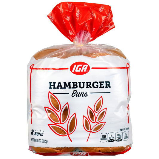 BUNS HAMBURGER 8 CT 11 OZ