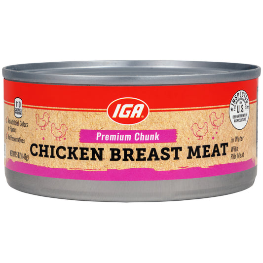 CHICKEN BREAST MEAT PREMIUM CHUNK CAN 5 OZ