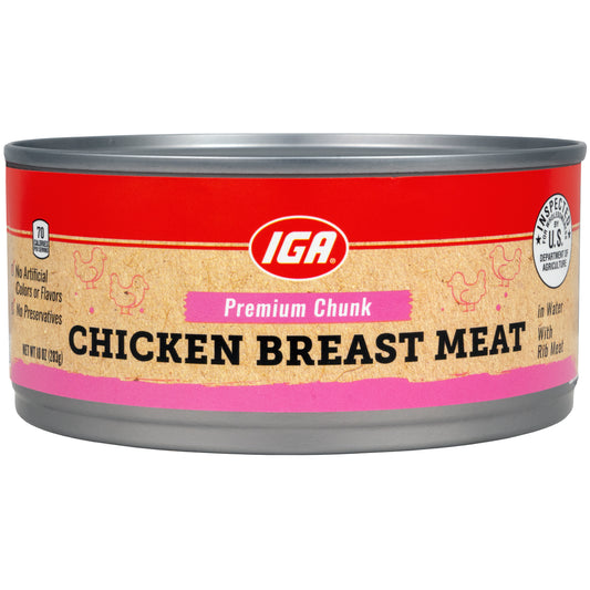 CHICKEN BREAST MEAT PREMIUM CHUNK CAN 10 OZ