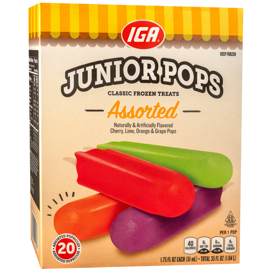 ASSORTED JUNIOR POPS 12 CT BOX 35 oz