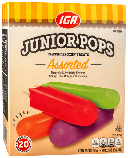 ASSORTED JUNIOR POPS 12 CT BOX 35 oz