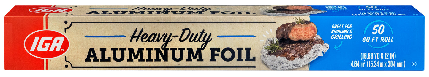 ALUMINUM FOIL HEAVY DUTY 12 inch 50 SQ FT