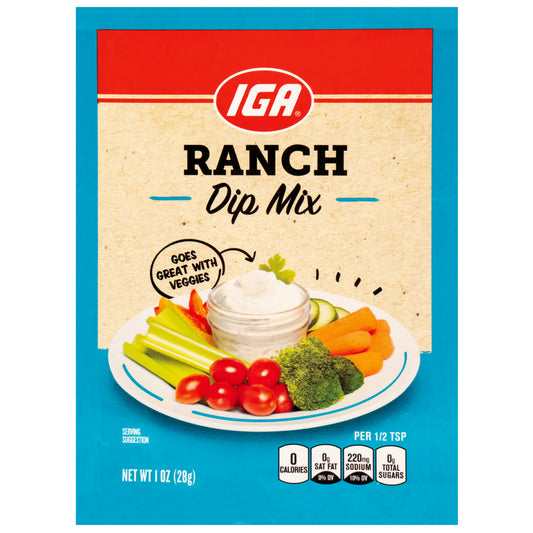 RANCH DIP SEASONING MIX 1 OZ