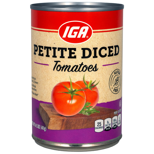 TOMATOES DICED PETITE 14.5 OZ