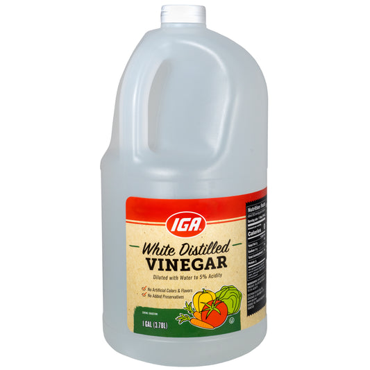 VINEGAR WHITE DISTILLED 5 PERCENT 128 OZ