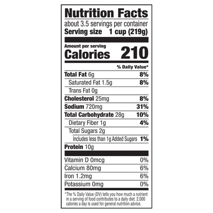 Banquet Family Size Creamy Sauce with Broccoli and Chicken Over Rice, Frozen Meal, 28 OZ