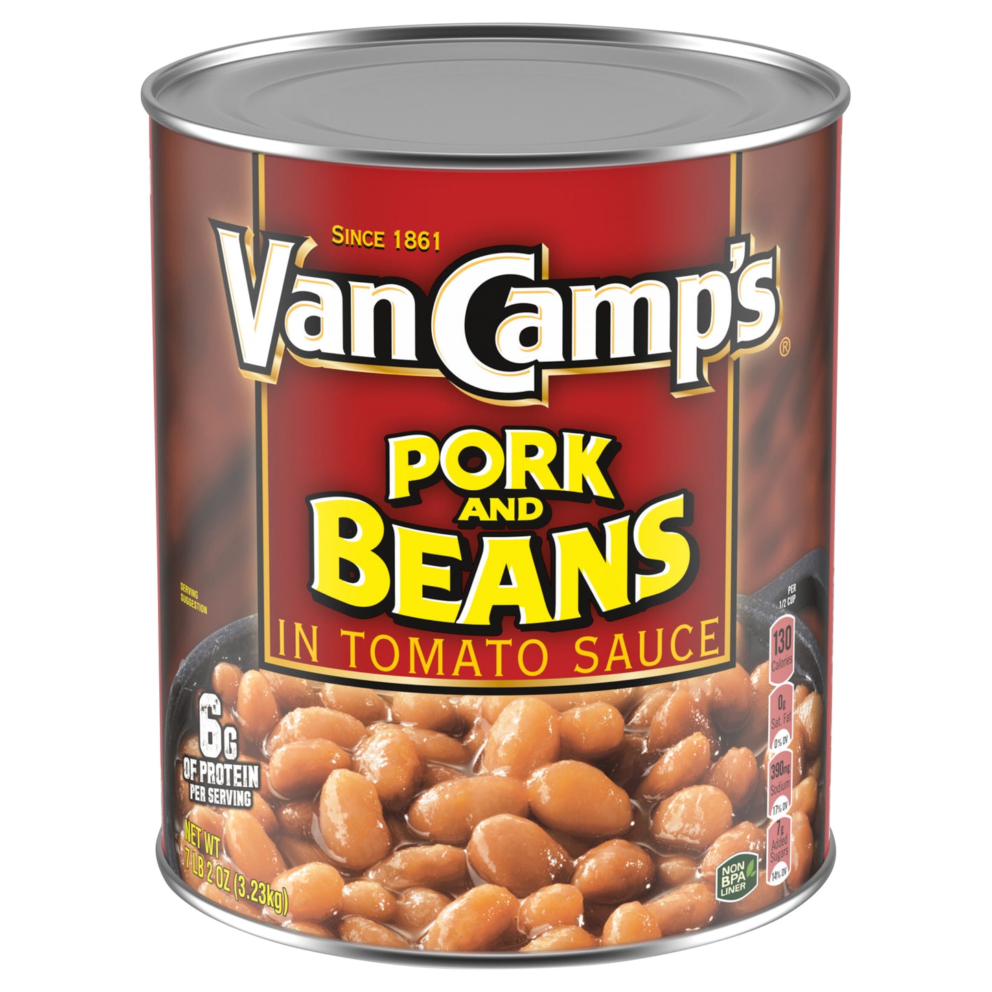 Van Camp's Pork and Beans, Canned Beans, 114 OZ
