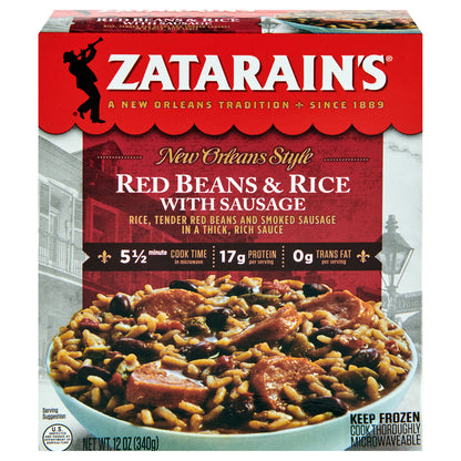 Zatarain's Frozen Meal - Sausage, Red Beans & Rice, 12 oz