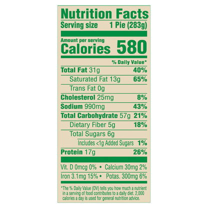 Marie Callender's Frozen Pot Pie Dinner, Turkey, 10 Ounce