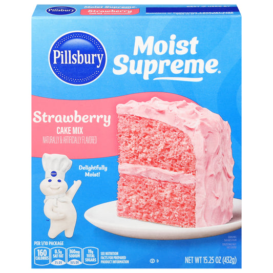 Pillsbury Moist Supreme Premium Strawberry Cake Mix 15.25 oz