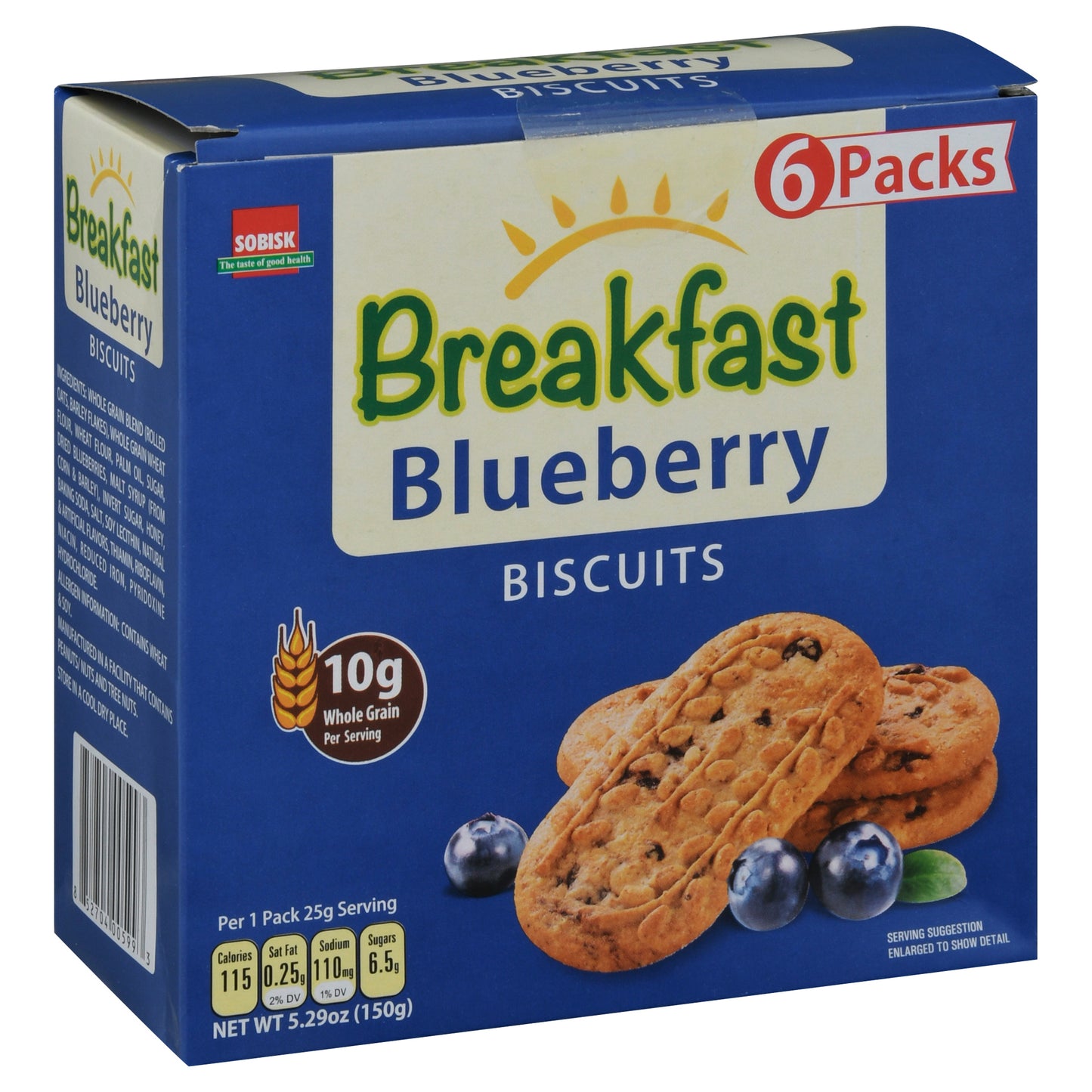 Sobisk Breakfast Blueberry Biscuits 6 Packs