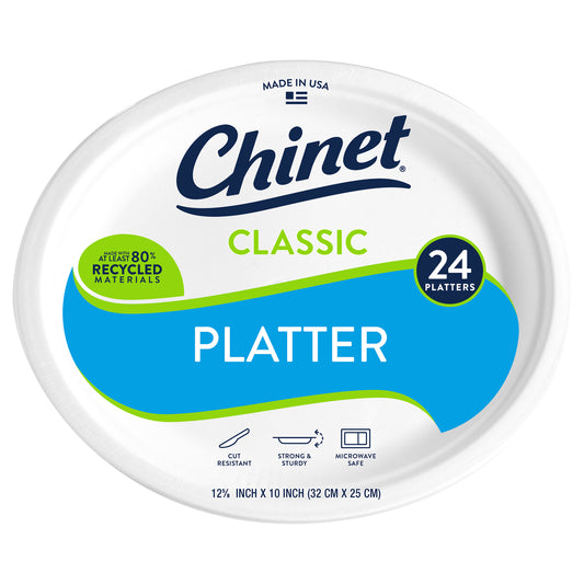 Chinet Classic® Platter 12 5/8 x 10in (24 Count)