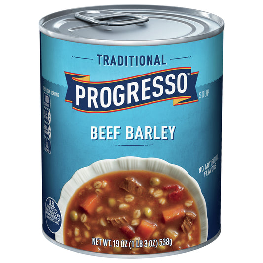 Progresso Traditional, Ready to Serve Beef Barley Soup, 19 oz.