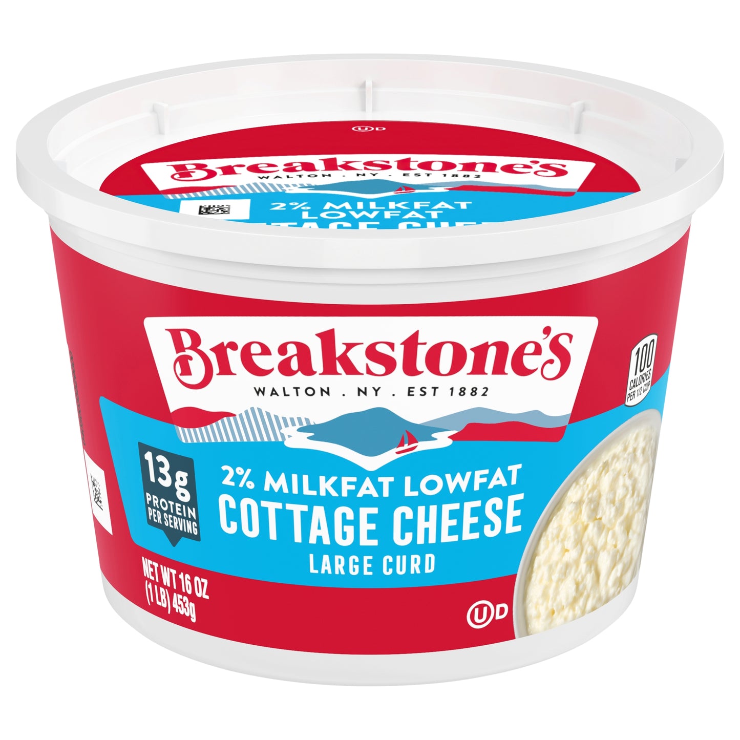Breakstone's 2% Milkfat Lowfat Large Curd Cottage Cheese