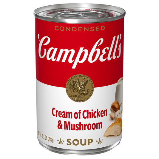 Campbell's Cream of Chicken & Mushroom Condensed Soup 10.5 oz