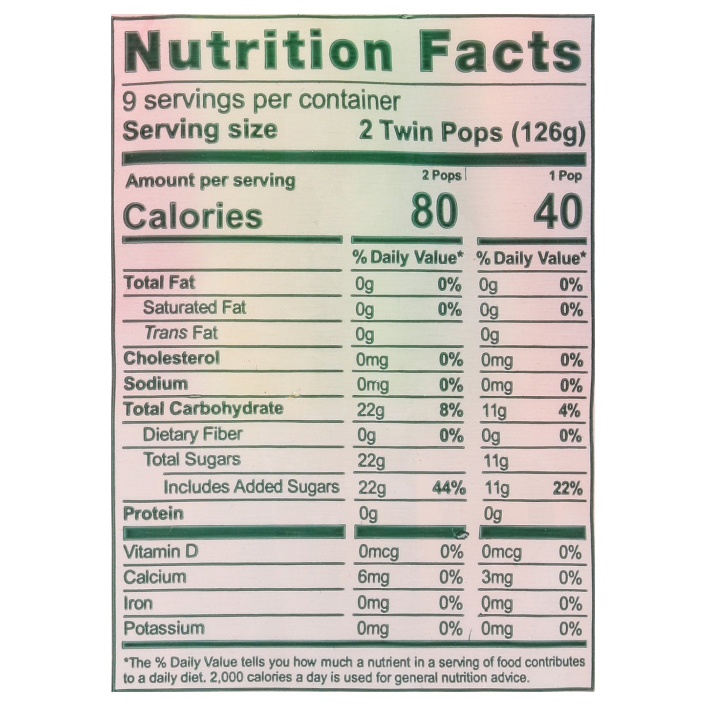 Budget Saver Tropic Twin Pops 18 - 2.35 fl ozz Pops