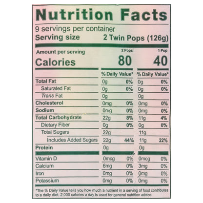 Budget Saver Tropic Twin Pops 18 - 2.35 fl ozz Pops